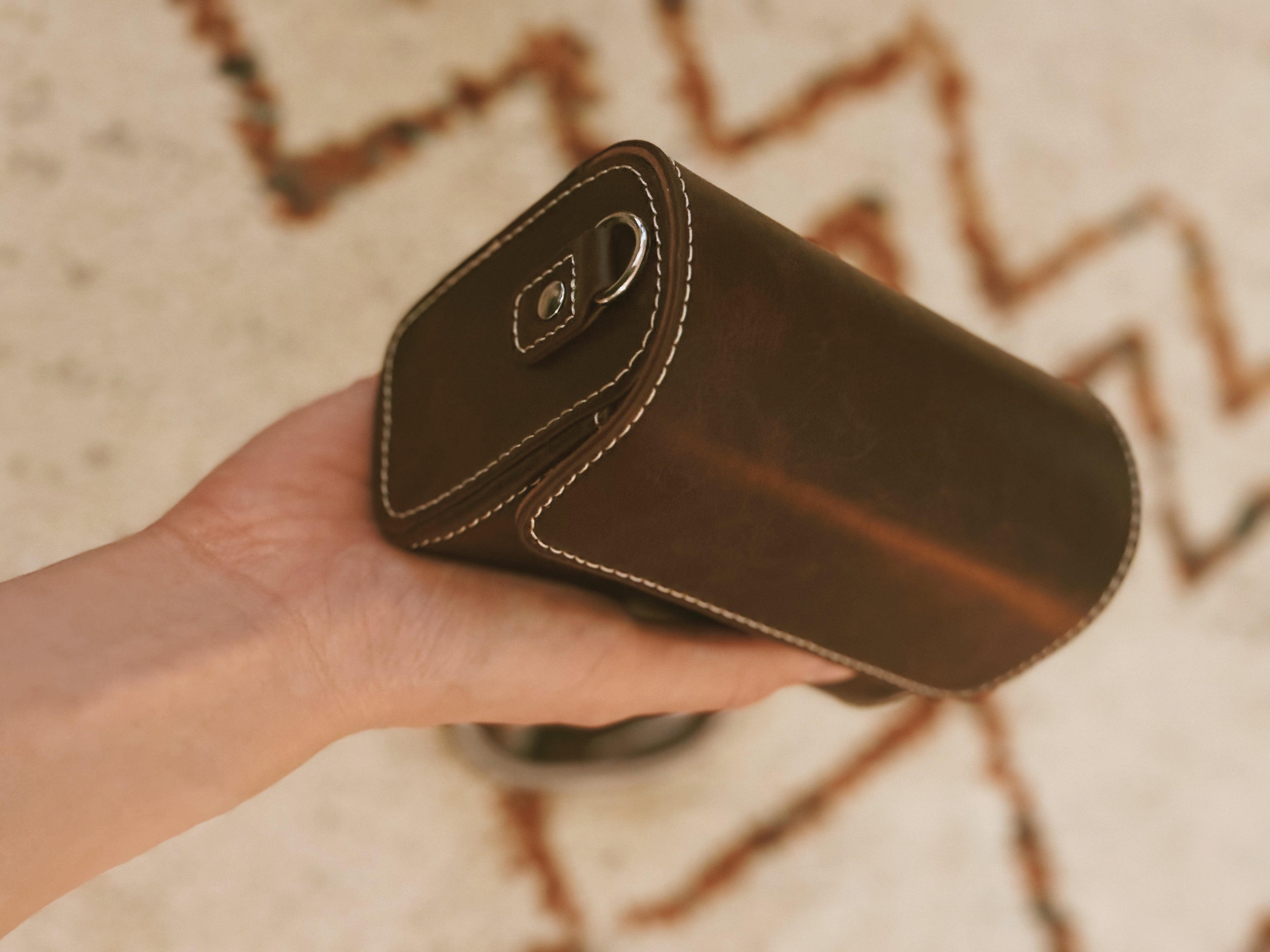 Vintage Style PU Leather Camera Case with Adjustable Strap [CB02]