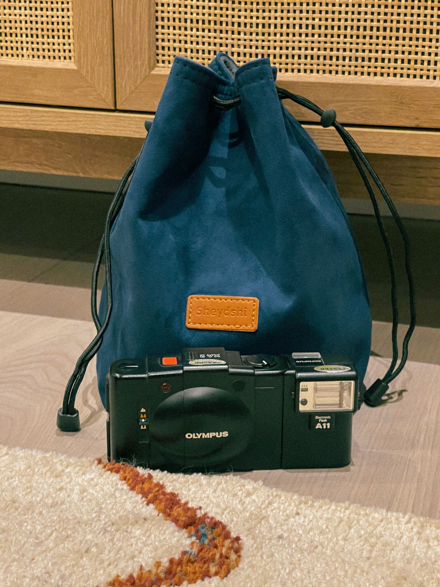 Vintage Flannel Camera Bag / Pouch [CB03]